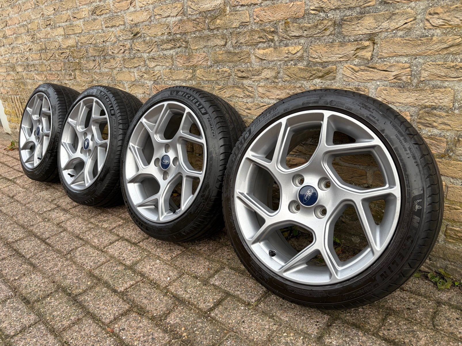 Te koop: Originele Ford Fiesta ST zomerset TPMS 4x108 17”, Auto-onderdelen, Ophalen, Gebruikt, Banden en Velgen, 17 inch
