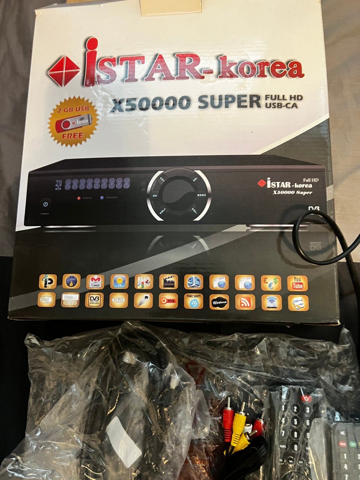 2x İSTAR X5000 Super Full HD satellietontvanger uit Korea., Ophalen of Verzenden, Zo goed als nieuw, Overige merken