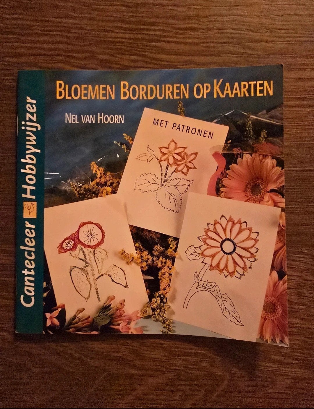 Bloemen Borduren op Kaarten, Ophalen of Verzenden, Gebruikt, Handborduren, Patroon
