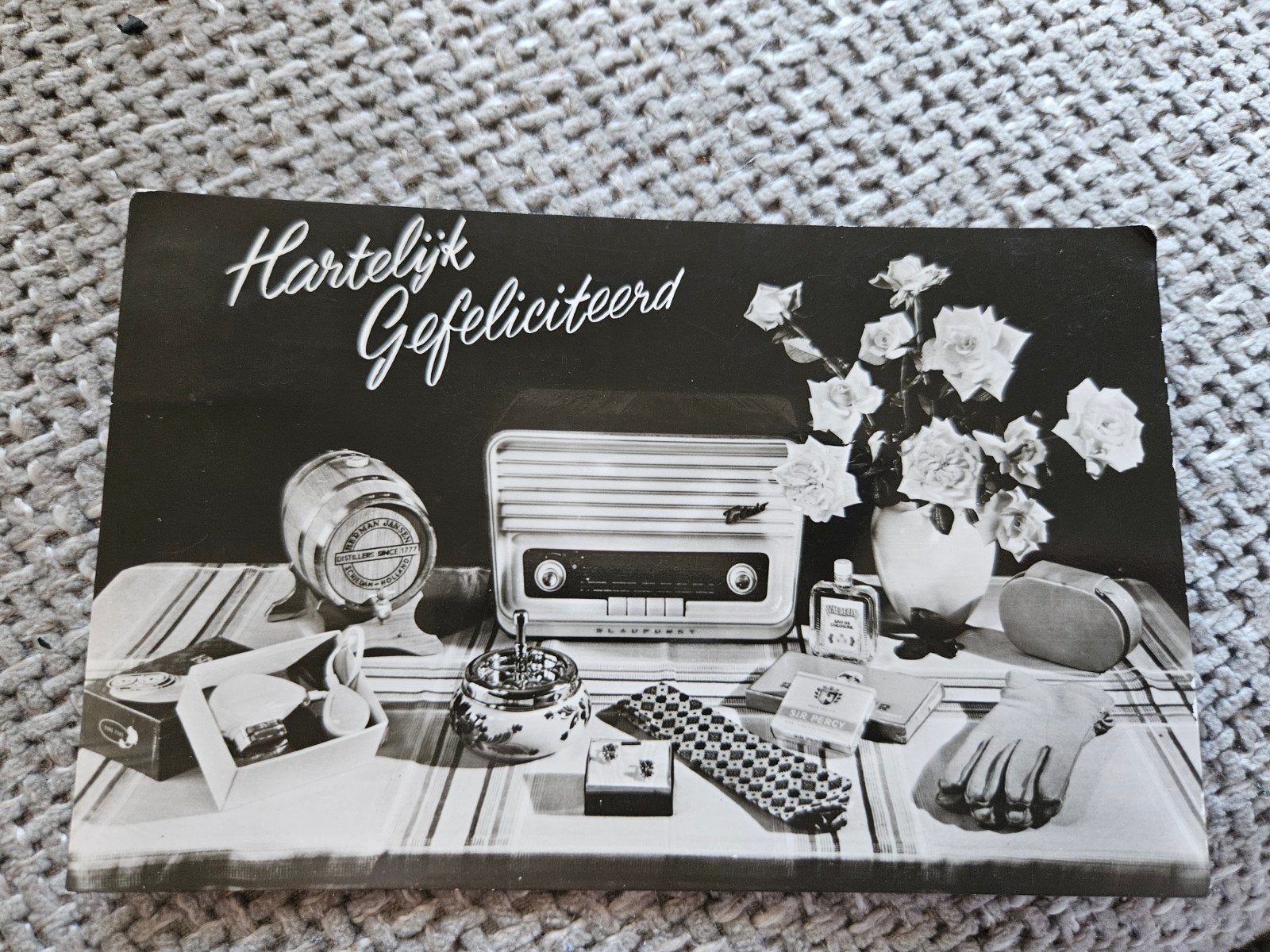 Radio wenskaart met rook artikelen, Ophalen of Verzenden