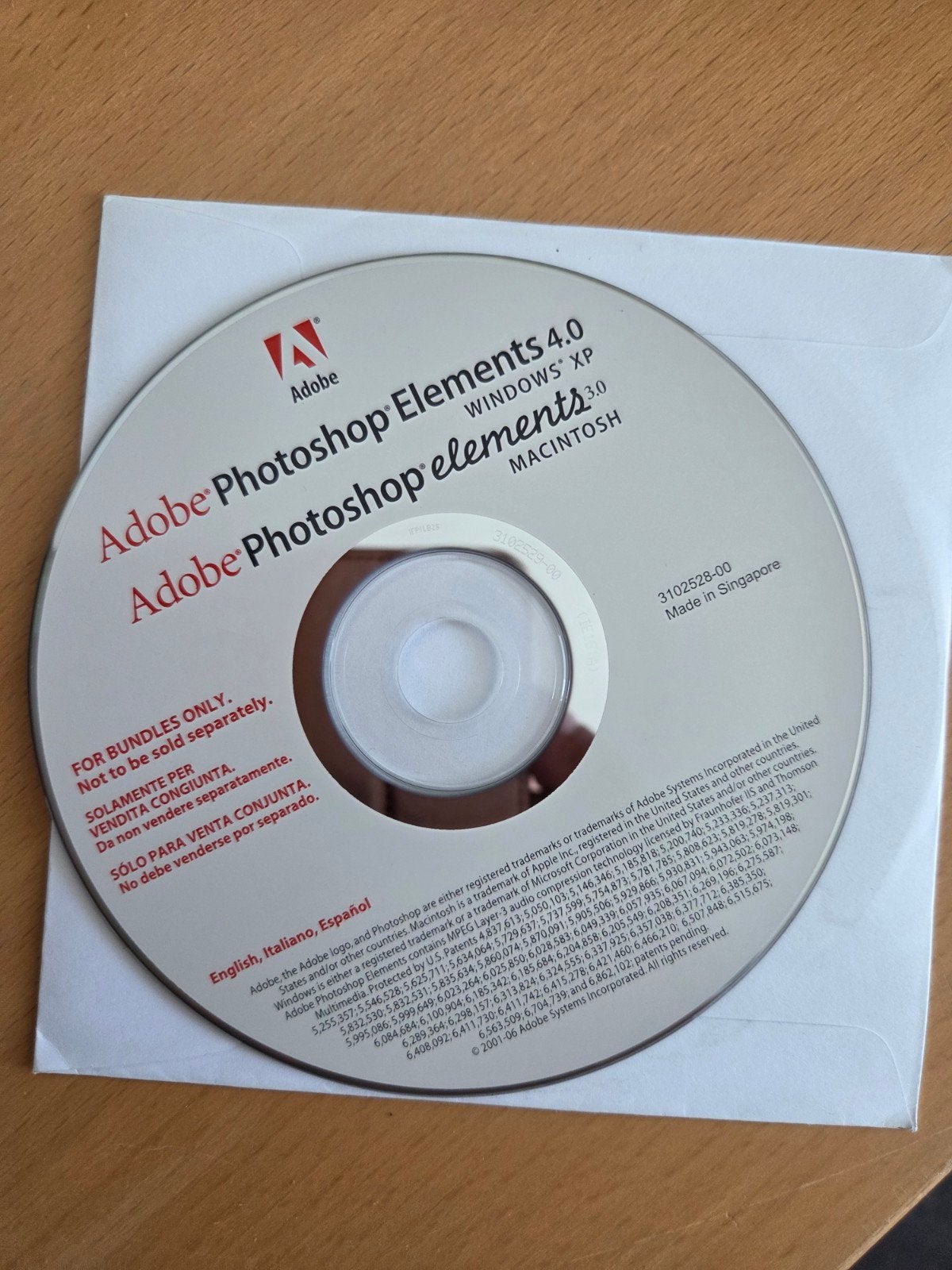 Adobe Photoshop Elements 4.0 (Windows XP) & 3.0 (Mac), Ophalen of Verzenden, Gebruikt, MacOS