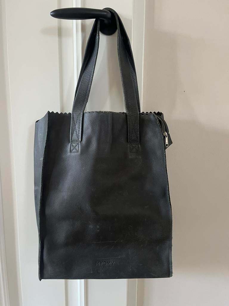 Myomy tas zwart, Ophalen of Verzenden, Zo goed als nieuw, Zwart, Handtas