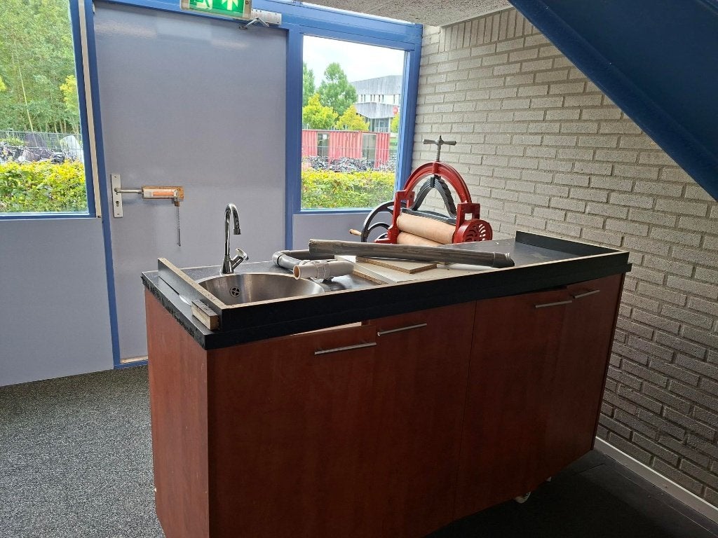 aanrecht /keukenblok, Ophalen, Gebruikt, Bruin, 200 cm of meer
