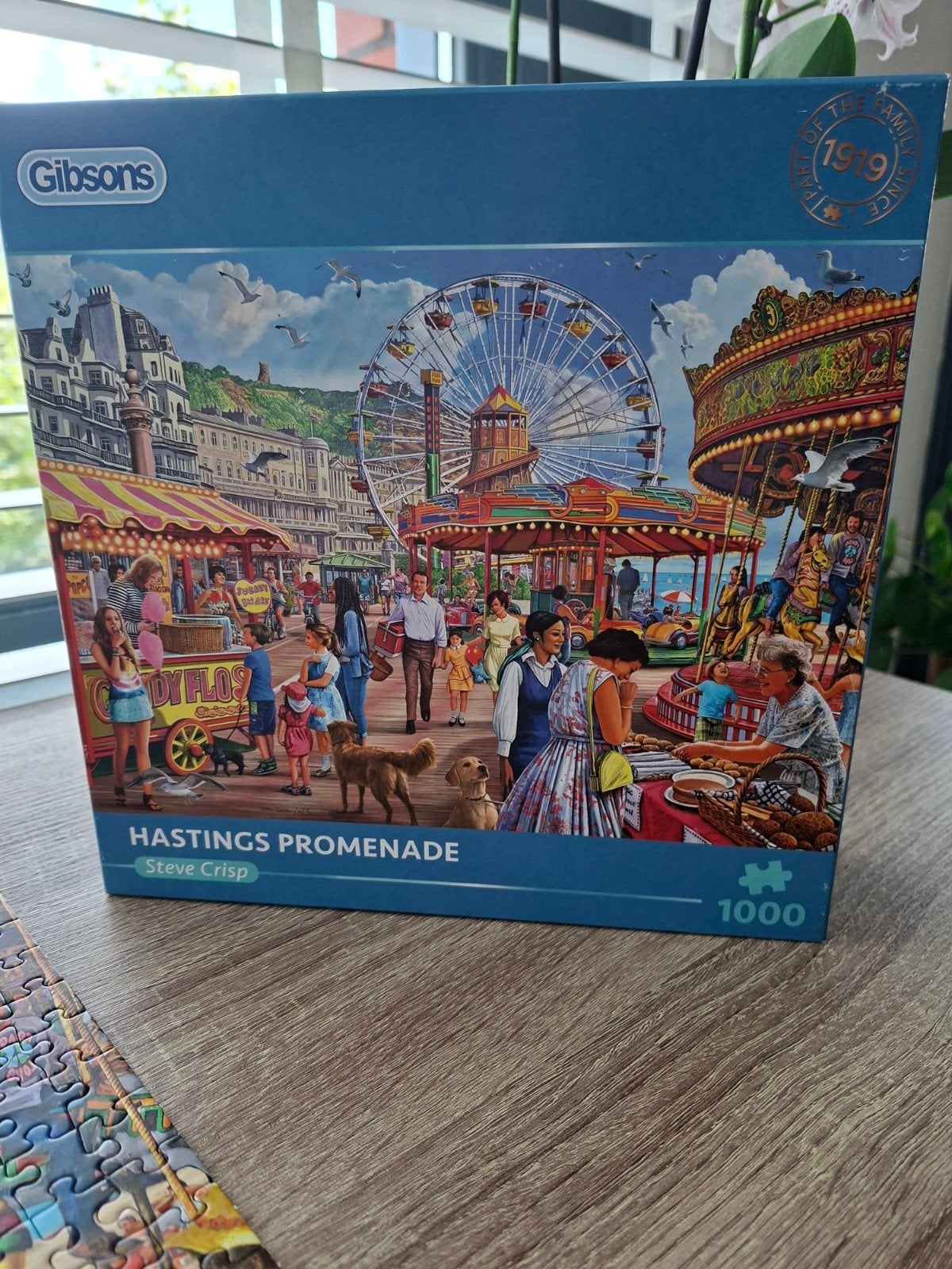Gibsons Hastings Promenade puzzel 1000 stuks, Ophalen, 500 t/m 1500 stukjes, Zo goed als nieuw