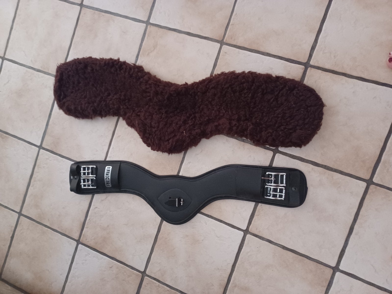 Prolite dressuur singel narrow donker bruin 75cm, Dieren en Toebehoren, Prolite, Bruin, Ophalen of Verzenden, Zo goed als nieuw