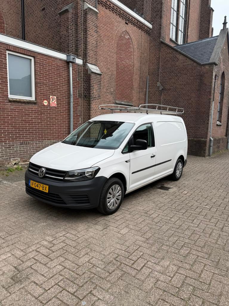 Volkswagen Caddy 2.0 TDI 110KW 2017 dsg!, Stof, Volkswagen, Wit, Origineel Nederlands