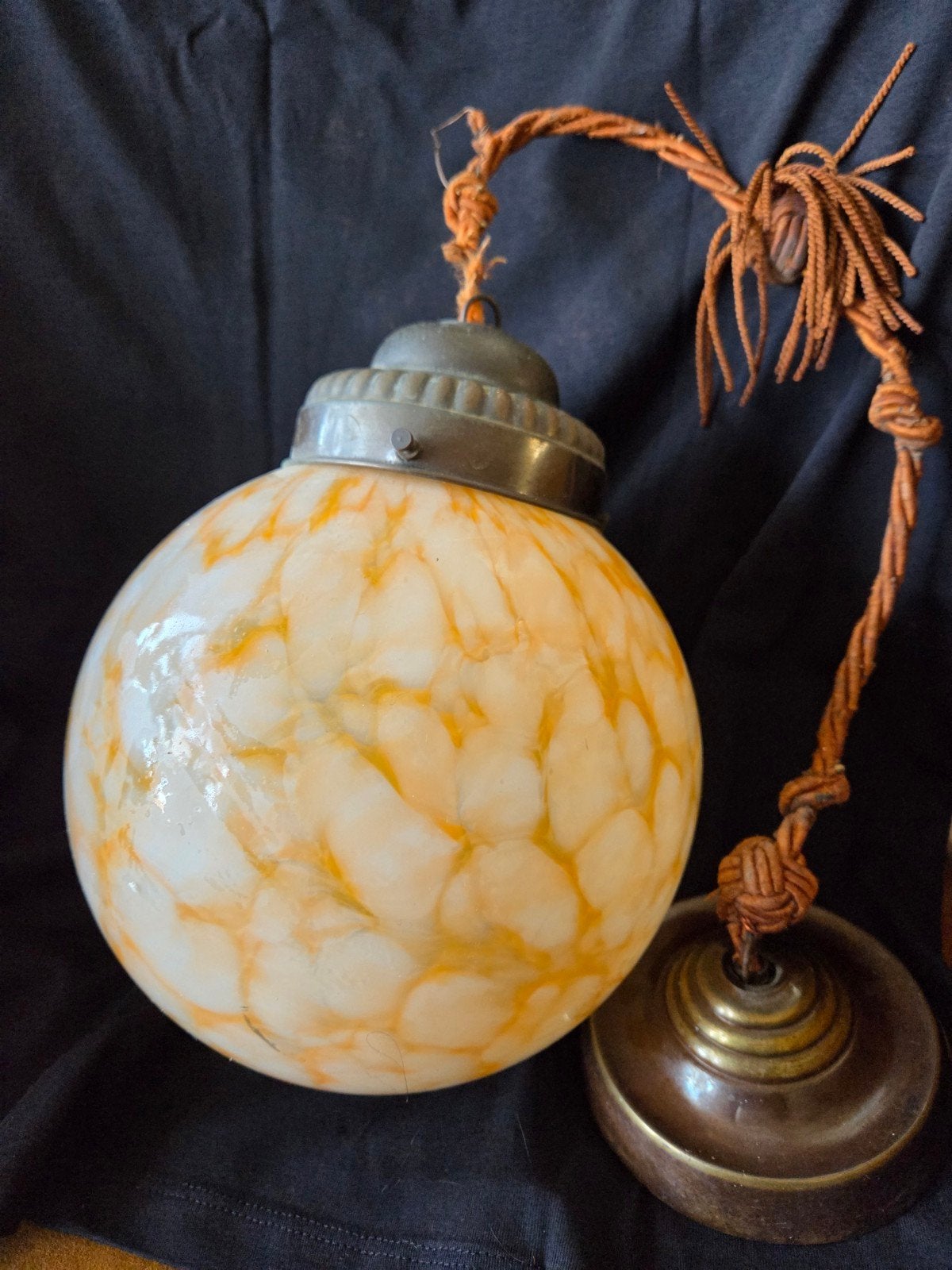 Vintage hanglamp, Antiek en Kunst, Antiek | Lampen, Ophalen of Verzenden