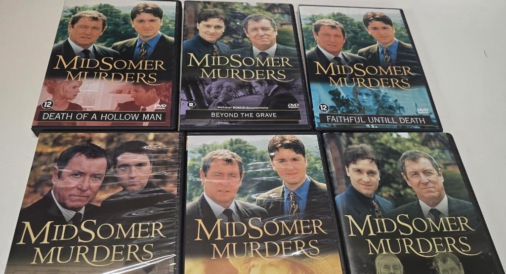 Midsomer murders 6 dvd"s, Alle leeftijden, Ophalen, Zo goed als nieuw, Overige genres