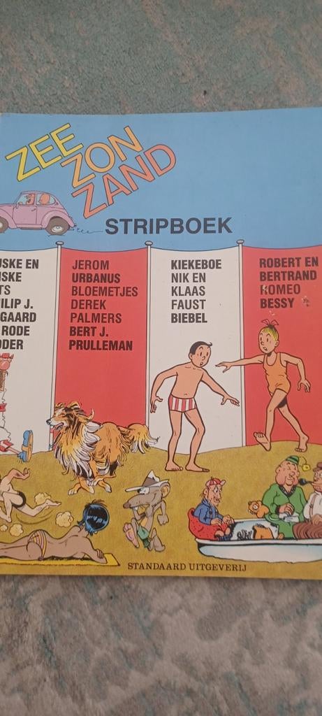 Zee, Zon, Zand Stripboek - Diverse Strips in één album, Eén stripboek, Ophalen of Verzenden, Gelezen, Diverse auteurs (o.a. Jerom, Urbanus, Kiekeboe)