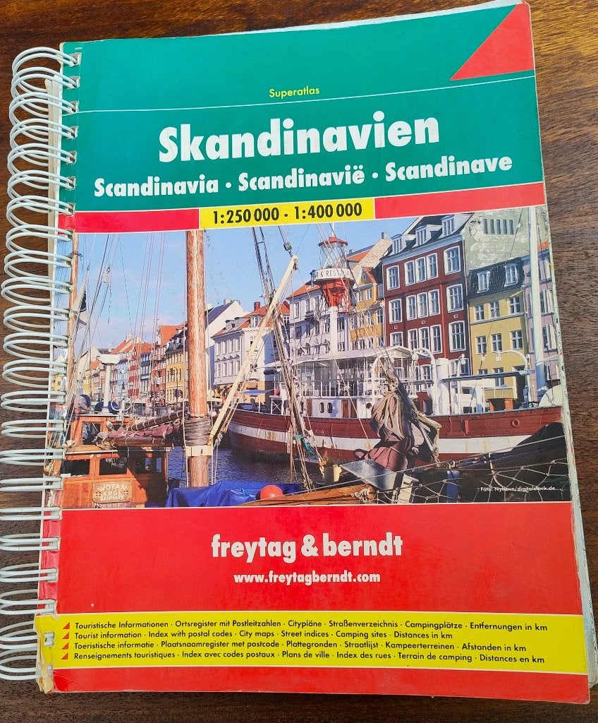 Wegenatlas Scandinavië., Ophalen, 2000 tot heden, Europa Overig, Landkaart