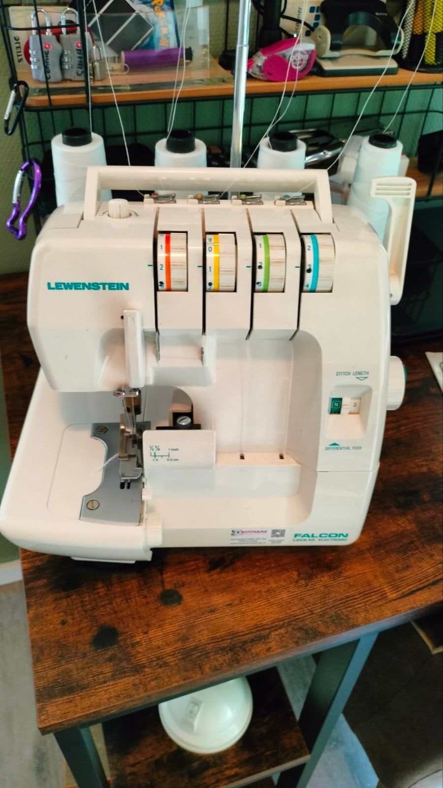 Lewenstein Falcon Lock 4D Overlockmachine, Ophalen, Gebruikt, Lockmachine, Lewenstein