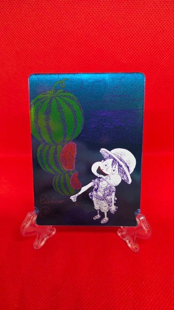 Monkey D. Luffy “Watermelon Luffy” NatsuComi 2026, Hobby en Vrije tijd, Verzenden, Zo goed als nieuw, Losse kaart, Foil