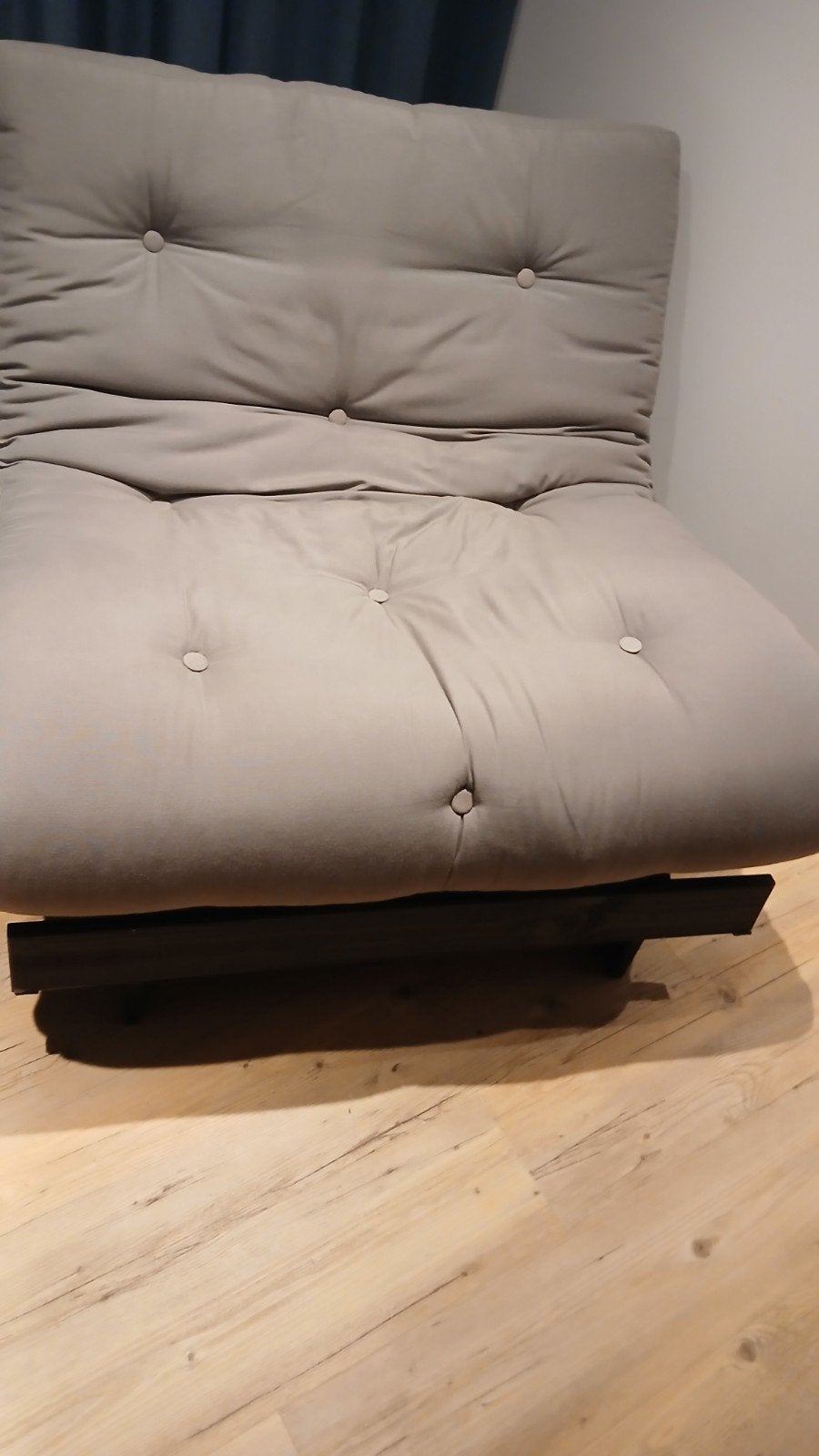 Zwart futonbed met matras - Eenpersoons, Huis en Inrichting, Ophalen