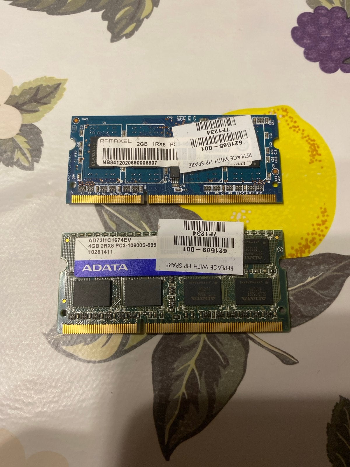 RAM geheugen modules (2GB DDR3 en 4GB DDR3), Gebruikt, DDR3, Ophalen of Verzenden, Laptop