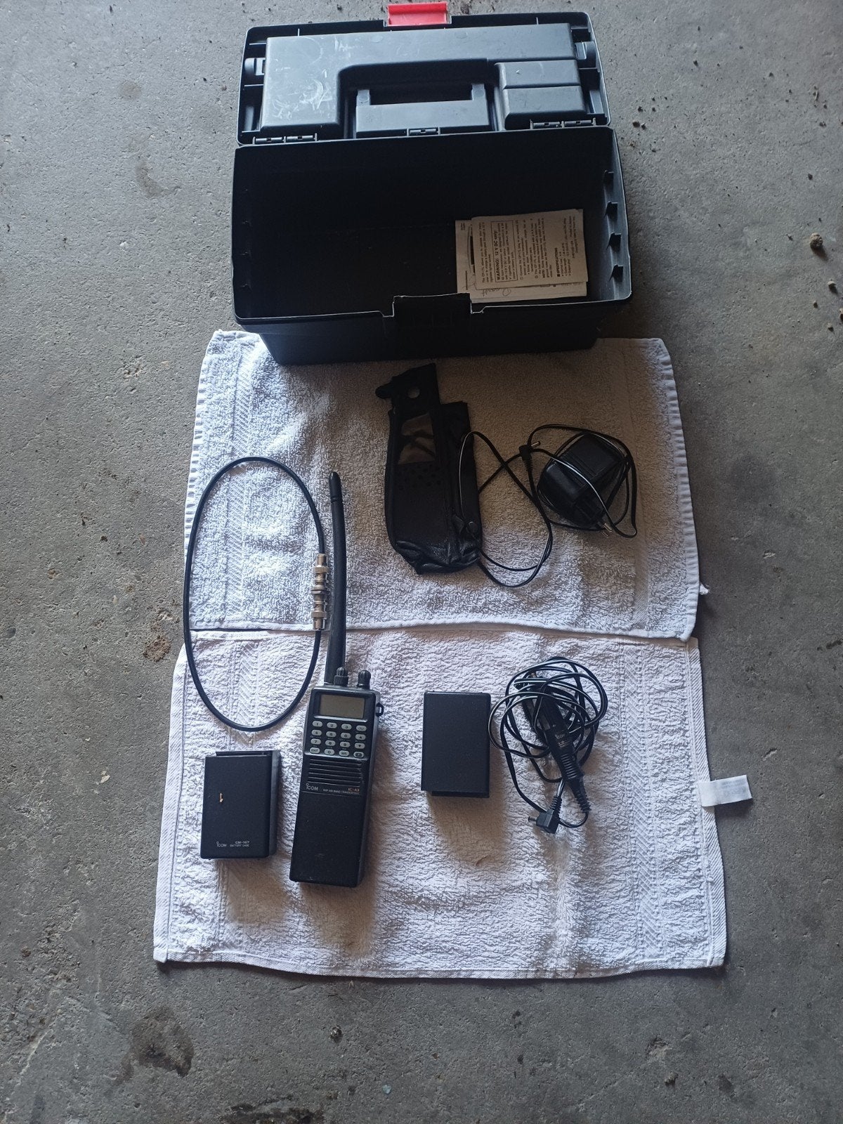 Portofoon set met accessoires en koffer, Ophalen of Verzenden