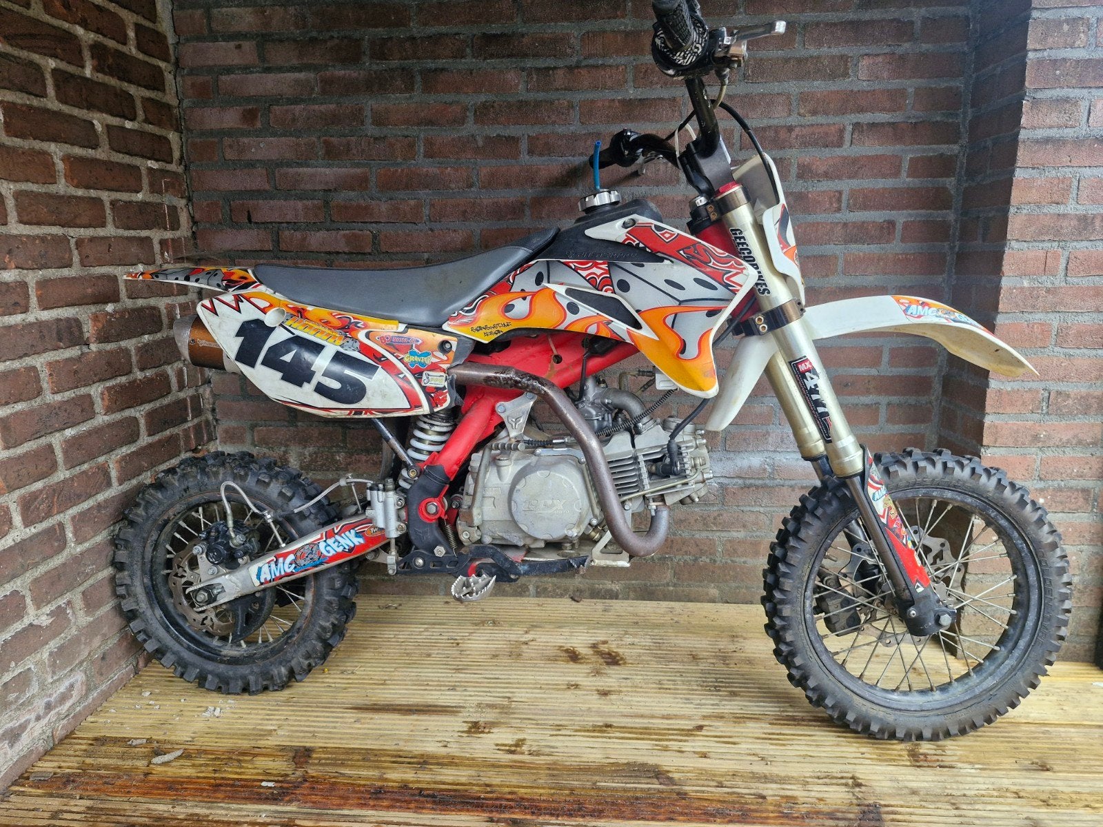 Pitbike pro 160cc - Perfect voor off-road plezier!, Ophalen, Gebruikt, Onbekend, Pitbike