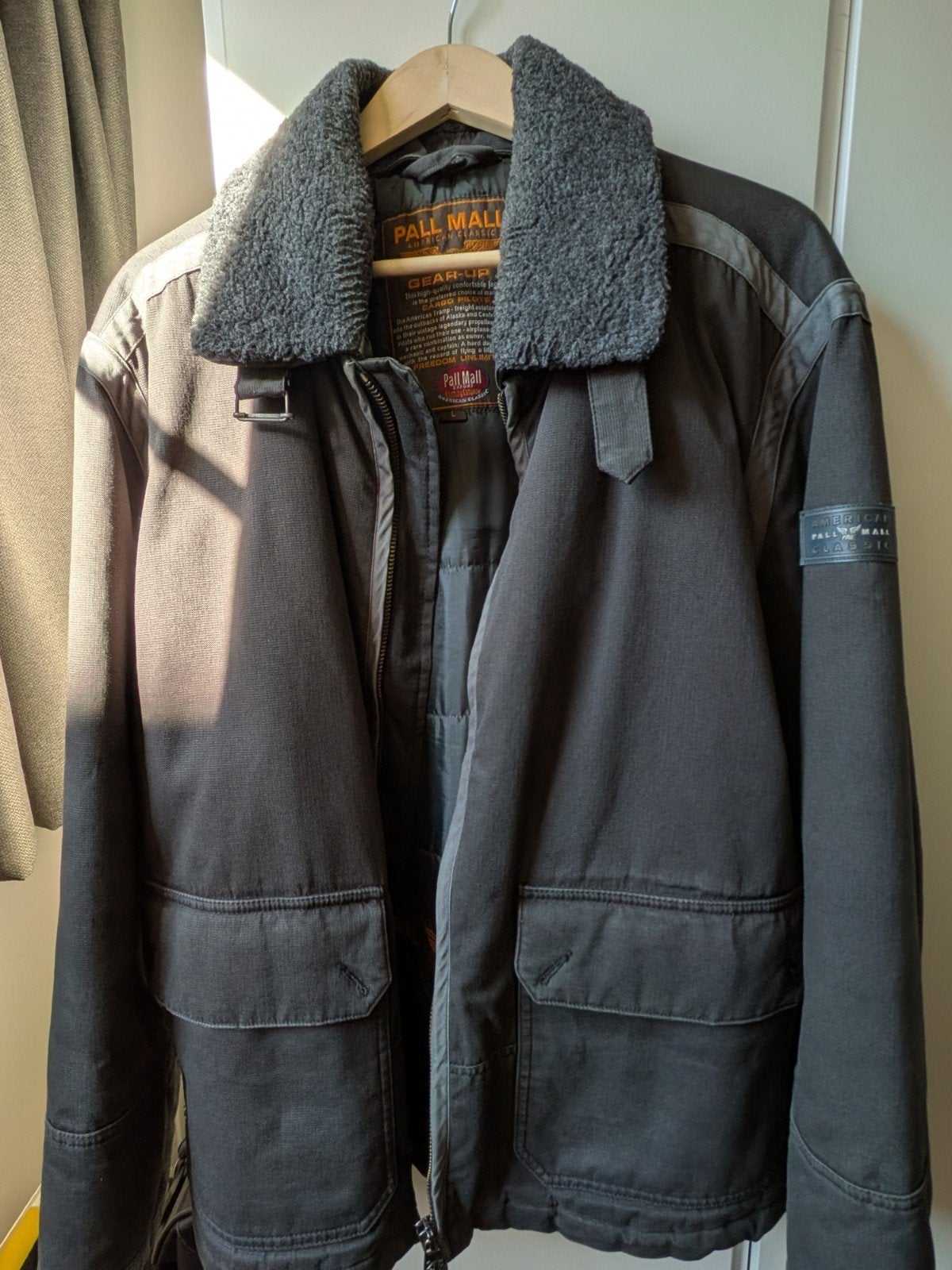 Vintage PME Legend Aviation Jacket - L/XL - Donkergrijs, Kleding | Heren, Maat 56/58 (XL), Ophalen of Verzenden, PME Legend, Grijs