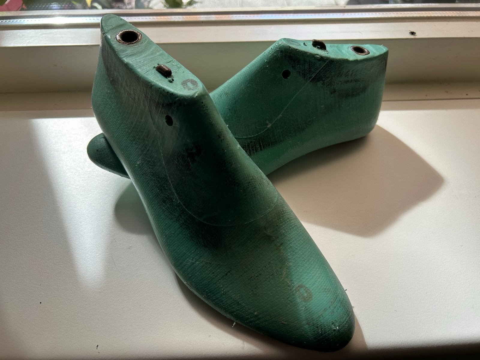 Plastic schoenleesten maat 39 met kleine hak, Ophalen of Verzenden, Gebruikt