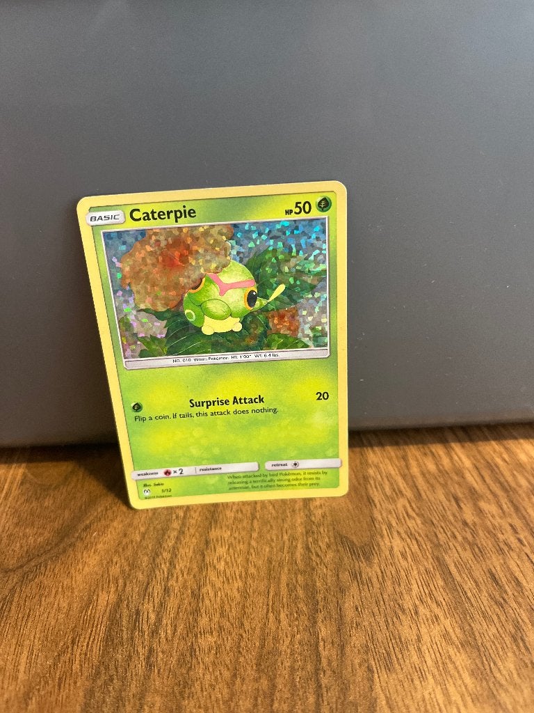 McDonald's Pokémon Caterpie Promo Kaart (Foil), Ophalen, Zo goed als nieuw, Losse kaart, Foil