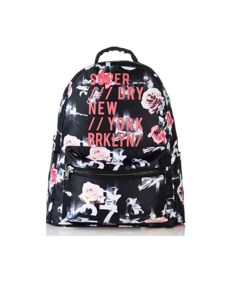 superdry rugzak rug Tas bloemen2 H36XL36XD14cm, Overige merken, Verzenden, 25 tot 40 cm, Zo goed als nieuw