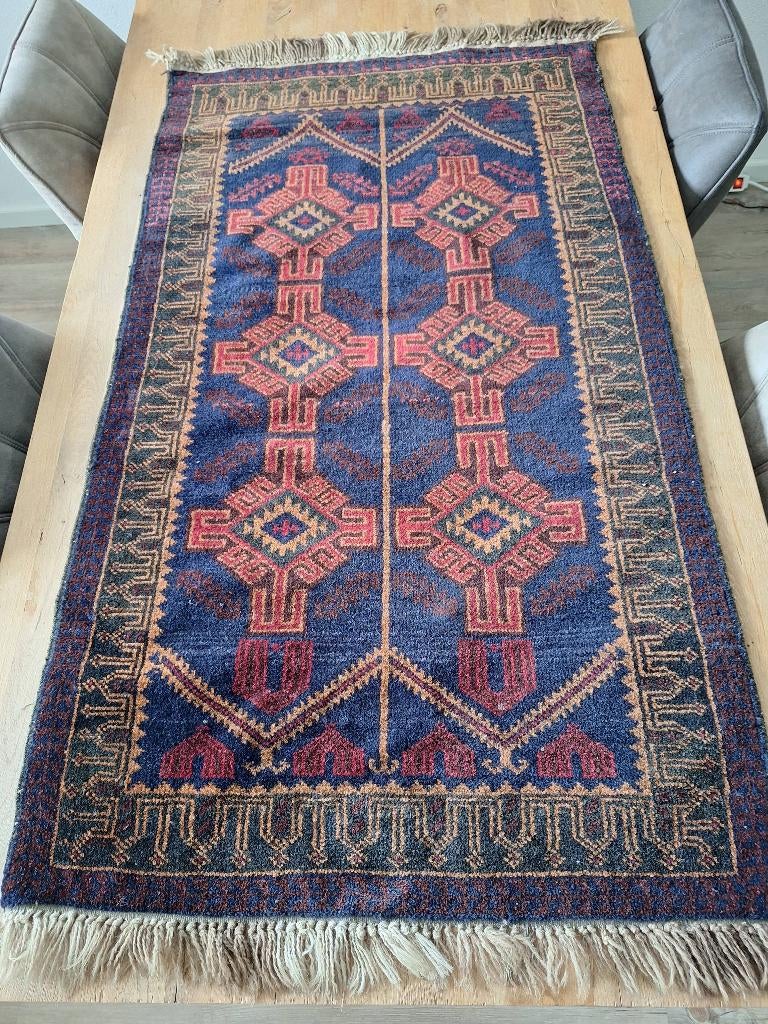 Perzisch tafel/vloerkleed Belutsch 80x145cm., 100 tot 150 cm, Oosters klassiek, Zo goed als nieuw, Rechthoekig