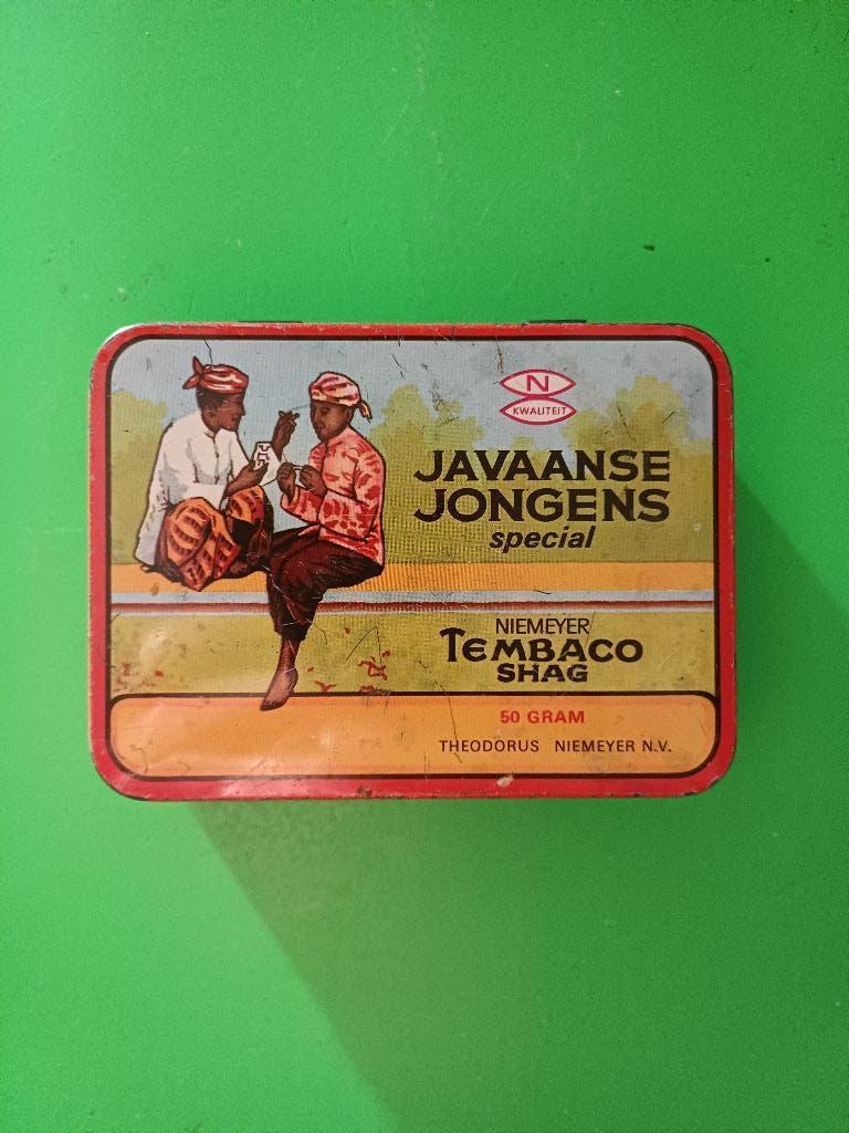 Tabak blikje - Javaanse Jongens Special, Ophalen of Verzenden, Gebruikt, Tabaksdoos of Verpakking