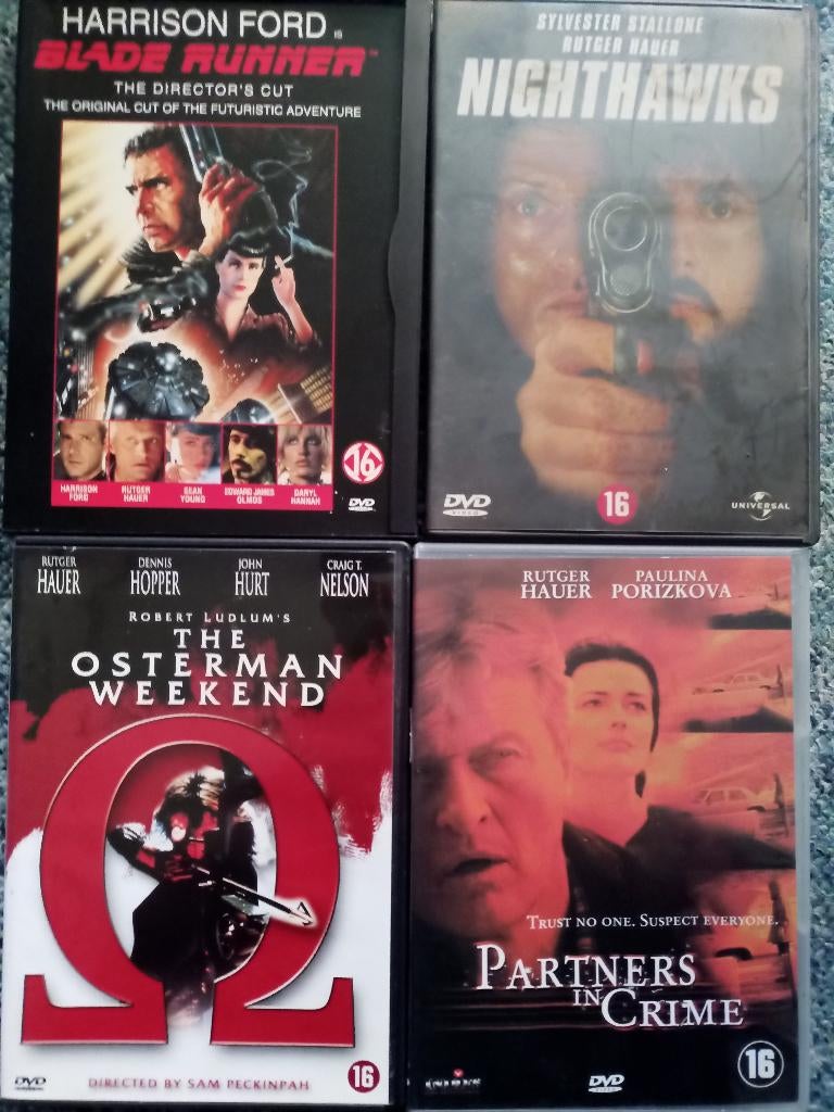Rutger Hauer internationale movies vanaf €1,95, Cd's en Dvd's, Dvd's | Actie, Zo goed als nieuw, Actiethriller, Vanaf 16 jaar