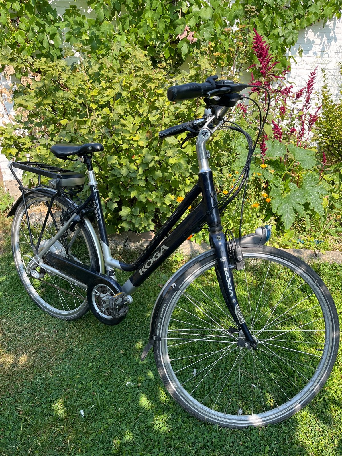 Koga E-bike met achterwielmotor en 8 versnellingen, 51 tot 55 cm, Ophalen, Gebruikt, 30 tot 50 km per accu