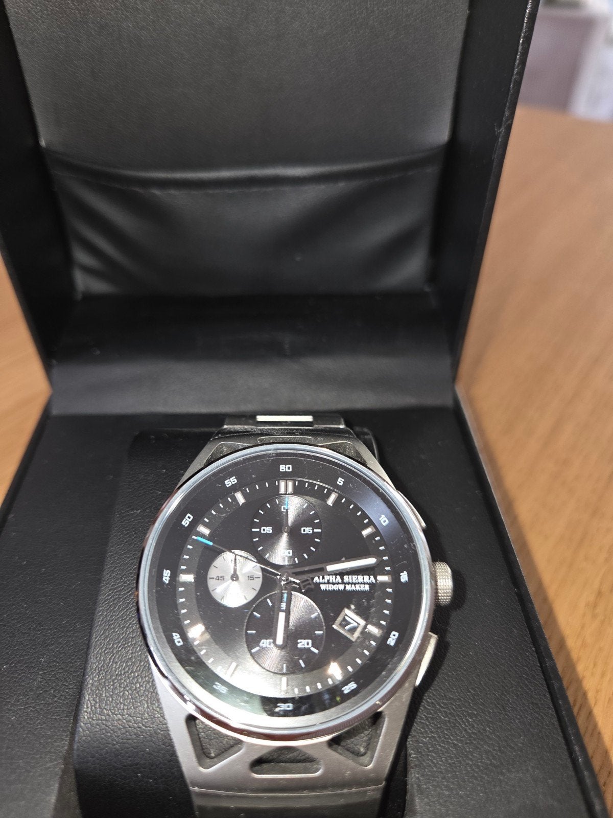 Alpha Sierra Widow Maker Herenhorloge met Certificaat, Sieraden, Tassen en Uiterlijk, Horloges | Heren, Ophalen of Verzenden