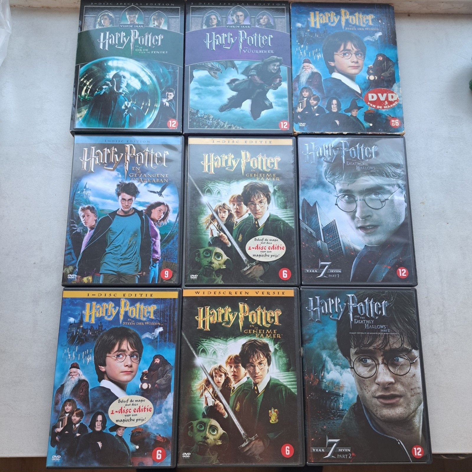 Harry Potter DVD Collectie - Complete Saga (8 films), Cd's en Dvd's, Dvd's | Overige Dvd's, Nederlands, Ophalen of Verzenden, Vanaf 6 jaar
