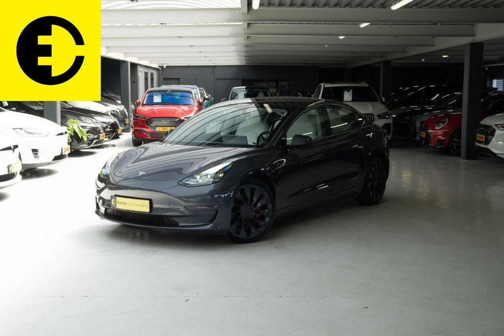 Tesla Model 3 Performance AWD 75 kWh | SOH 90,4% | Wit Leder, Auto's, Tesla, Automaat, Gebruikt, 462 pk, Leder