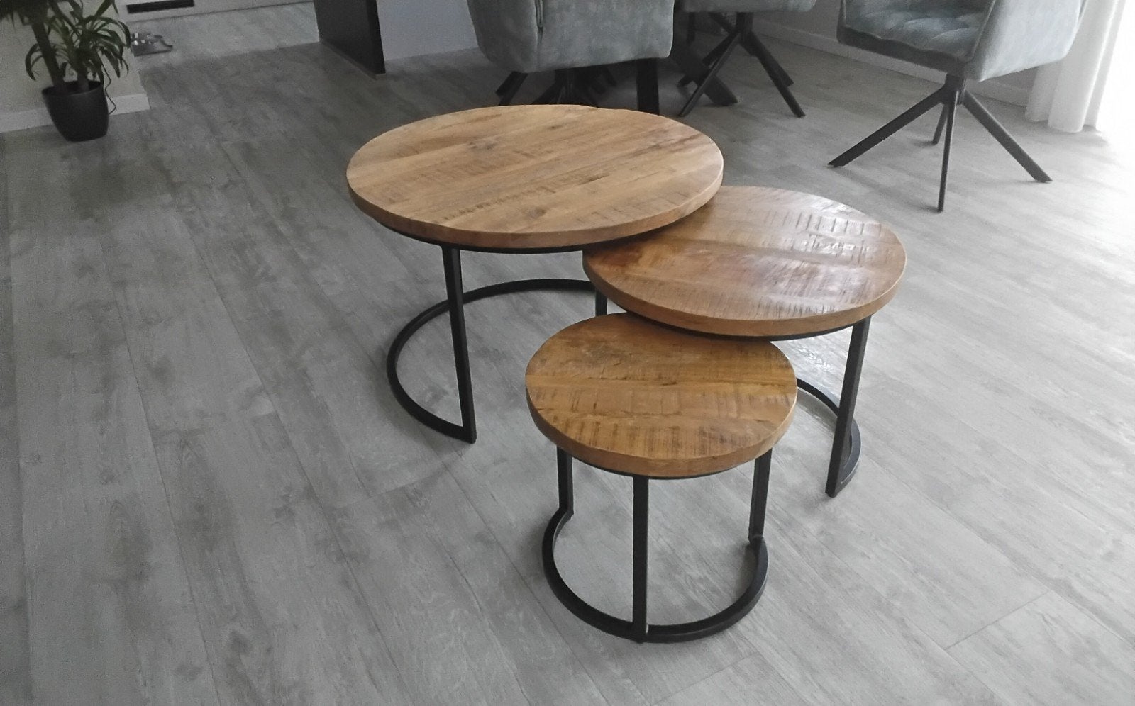 mango salontafeltjes, Ophalen, Rond, 50 tot 100 cm, 50 tot 100 cm