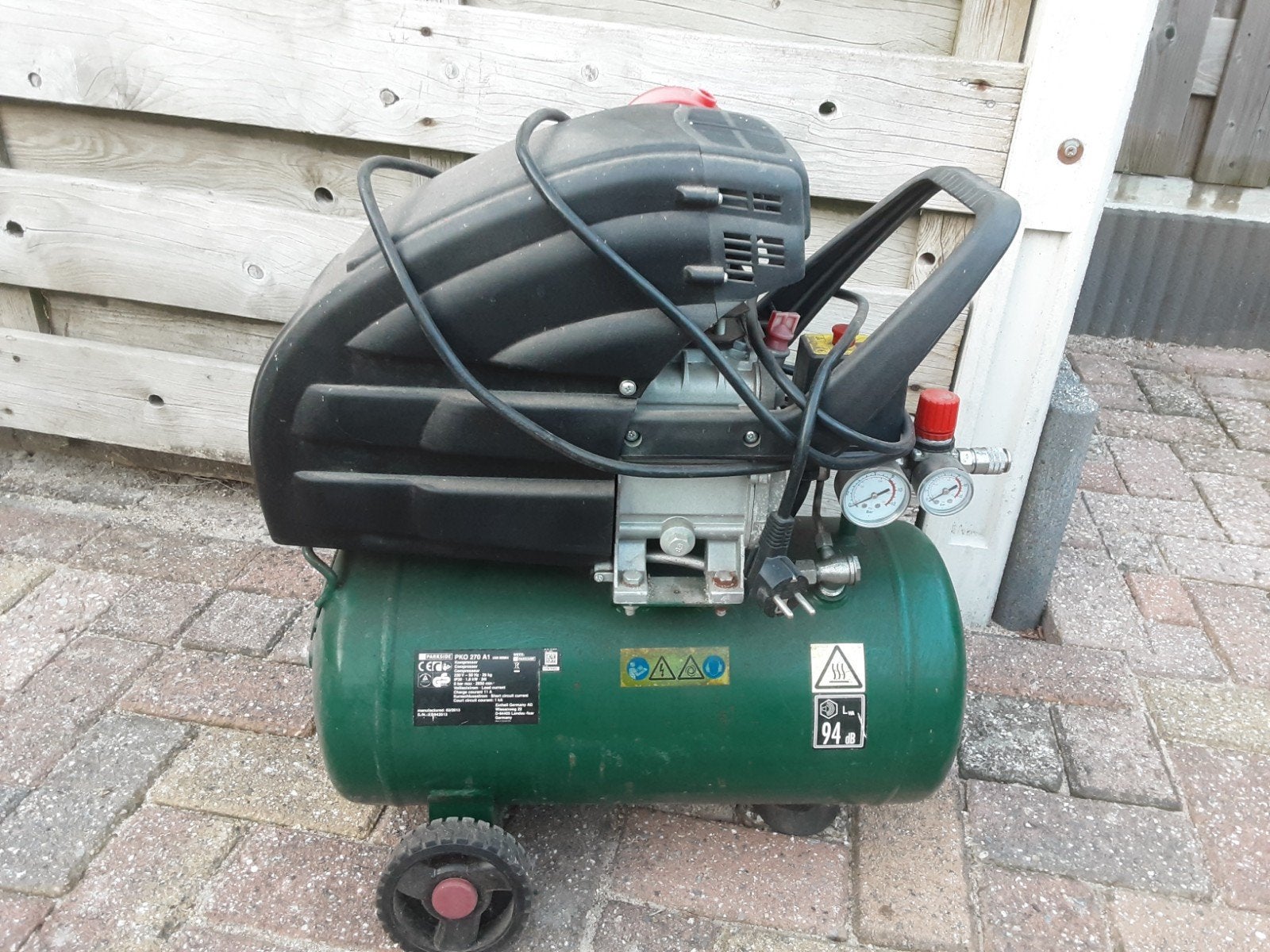 Parkside PKO 270 A1 Compressor - Gebruikt, Doe-het-zelf en Verbouw, Compressors, Ophalen