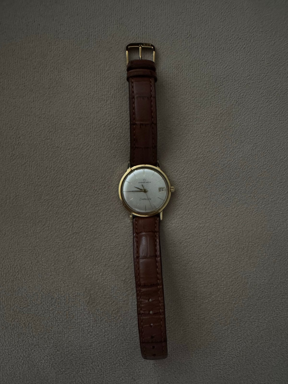 Eterna-Matic Centenaire horloge 18 karaat Vintage, Overige merken, Polshorloge, Goud, 1960 of later