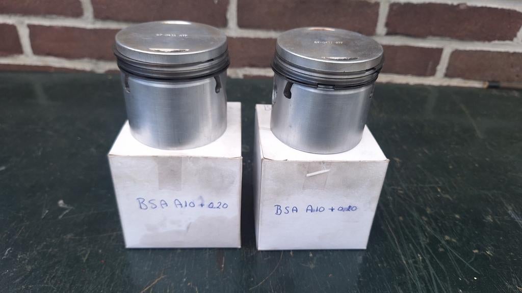 BSA A10 Zuigers +0.20 Hepolite, Ophalen of Verzenden