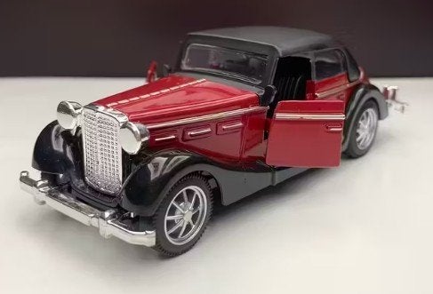 Mooie rode oldtimer., Hobby en Vrije tijd, Modelauto's | 1:32, Verzenden, Nieuw, Auto, Overige merken