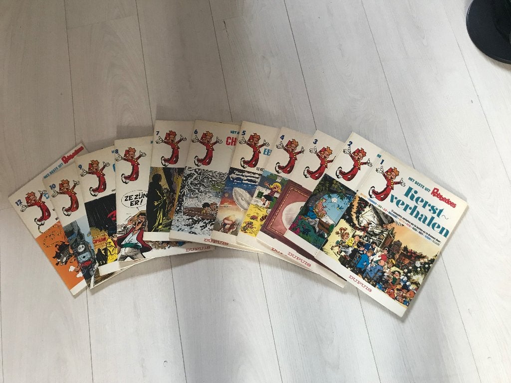 Robbedoes het beste uit......Complete strip serie 1 t/m 12, Complete serie of reeks, Ophalen of Verzenden, Gelezen