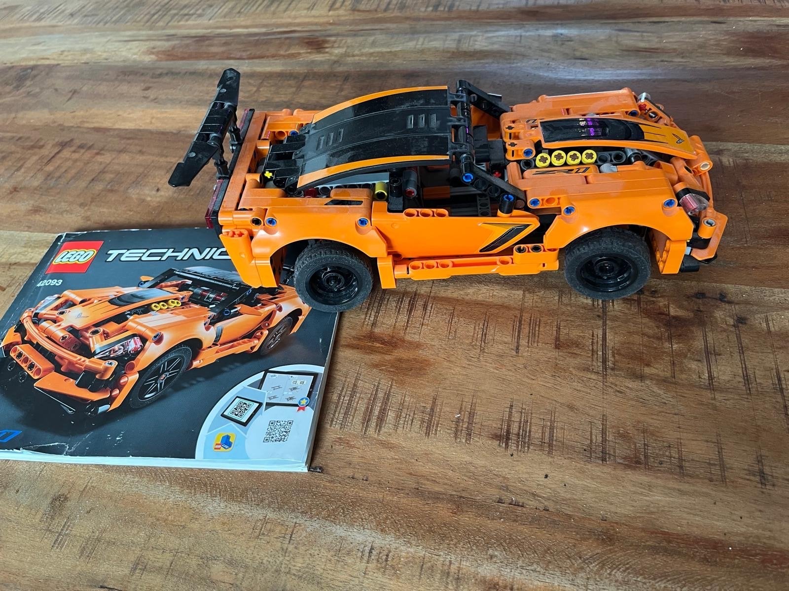 Lego Technic 42093 Chevrolet Corvette ZR1 met boekje, Ophalen, Gebruikt, Lego, Complete set