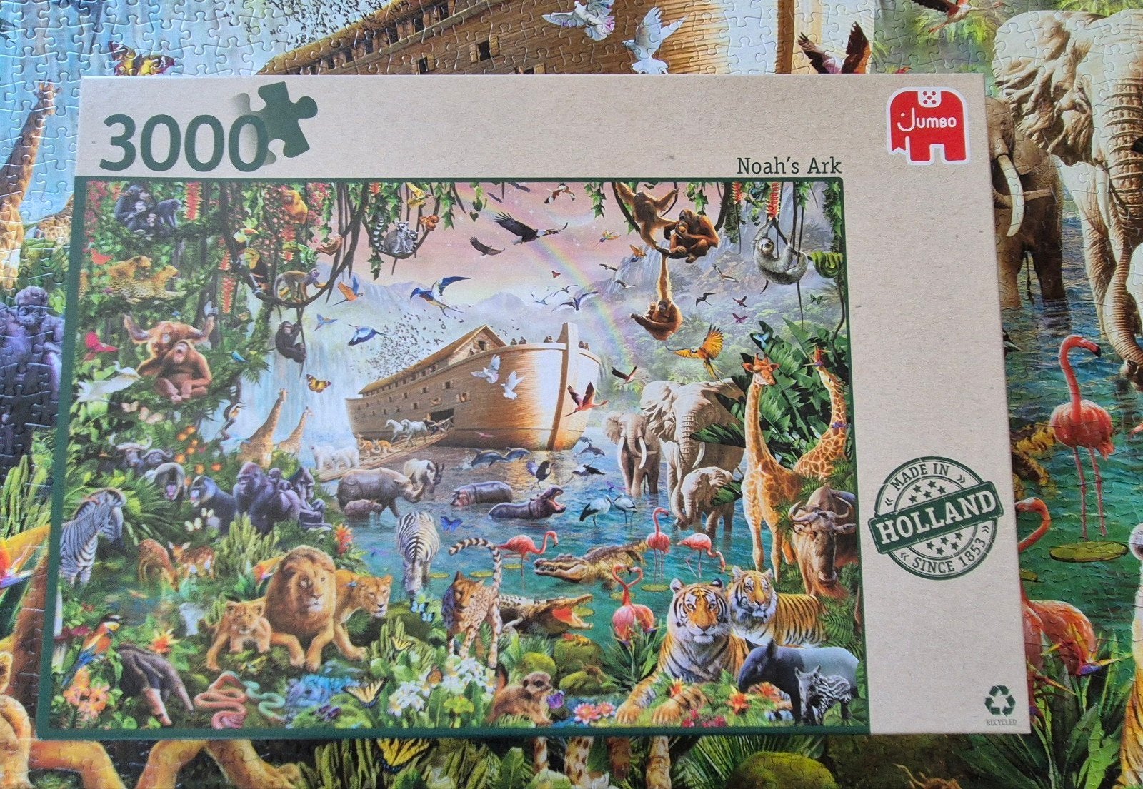 Ark van Noah, Jumbo puzzel., Ophalen of Verzenden, Meer dan 1500 stukjes, Zo goed als nieuw, Legpuzzel