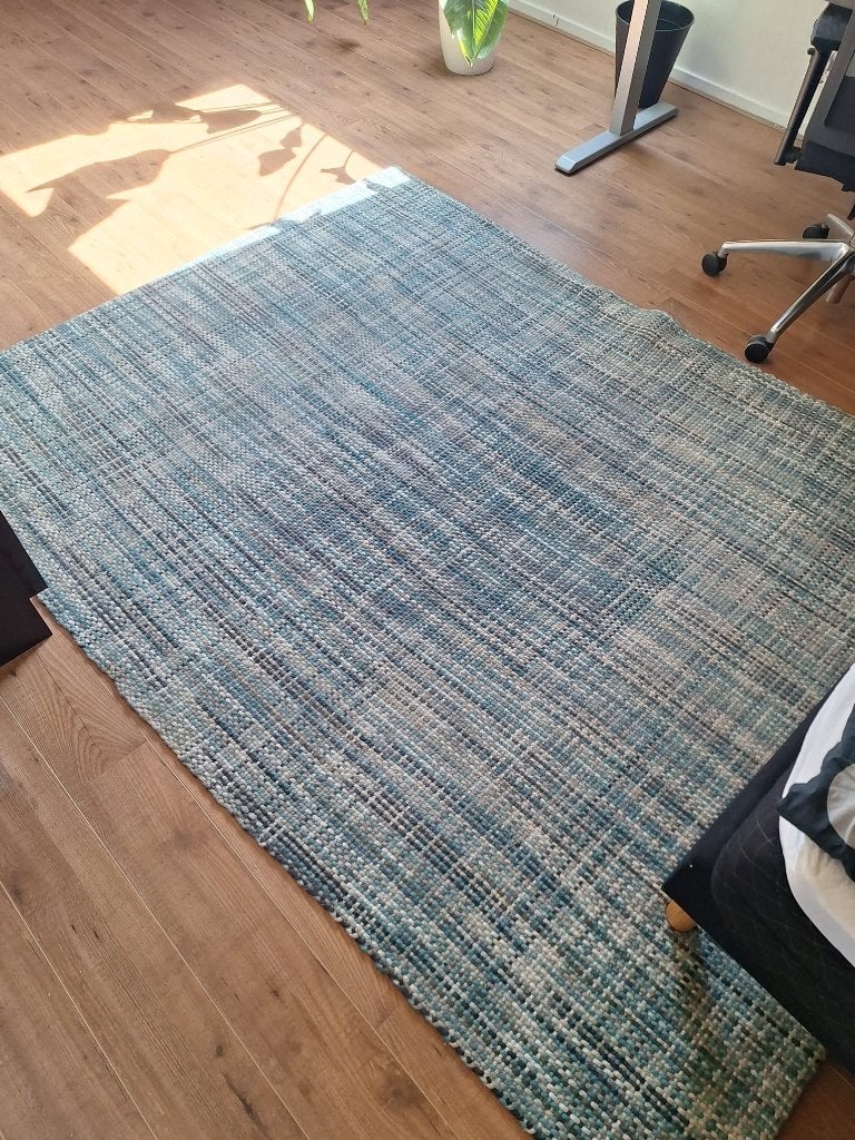 Vloerkleed, Ophalen, Gebruikt, 200 cm of meer, Zwart