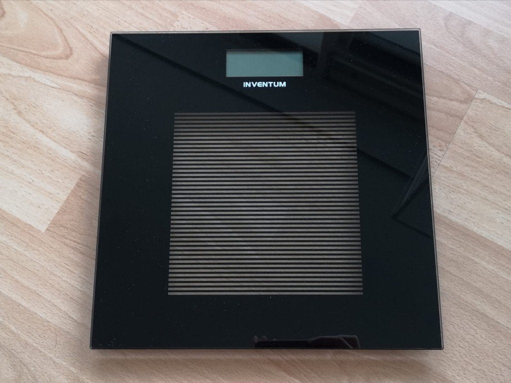 Inventum digitale weegschaal – 180 kg – gehard glas – zwart, Witgoed en Apparatuur, Ophalen, 1 tot 500 gram, 100 kg of meer, Personenweegschaal