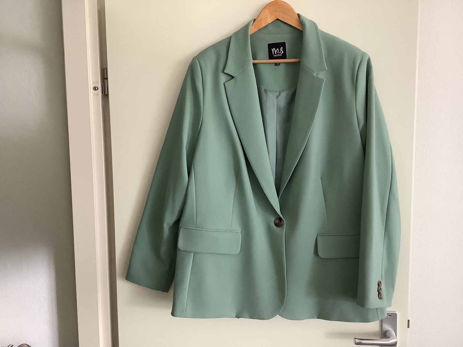 Colbert, groen, maat 54, Ophalen of Verzenden, Zo goed als nieuw, Groen, Jasje of Colbert