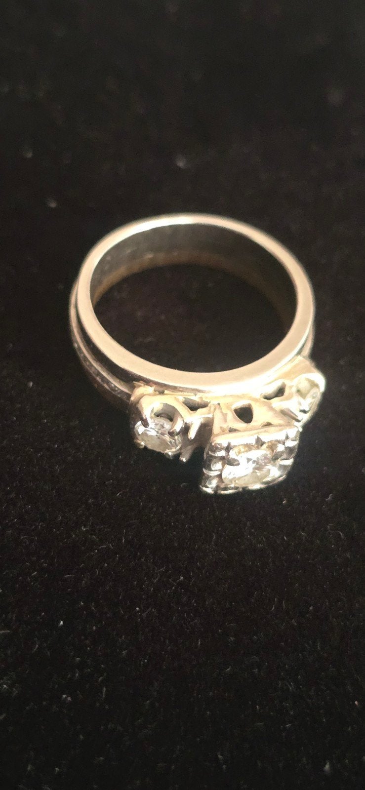 pracht 14 k diamanten ring, Wit, Ophalen of Verzenden, 17 tot 18, Dame