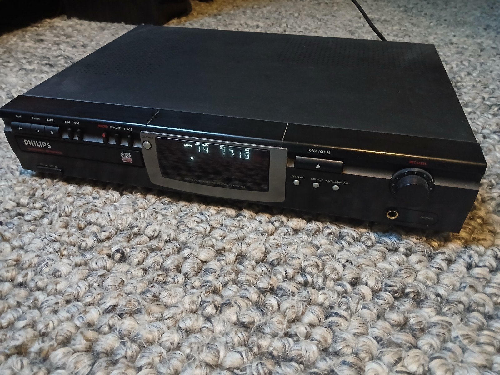 Philips CDR 760 Audio CD Recorder - CD-speler/recorder, Ophalen of Verzenden, Philips