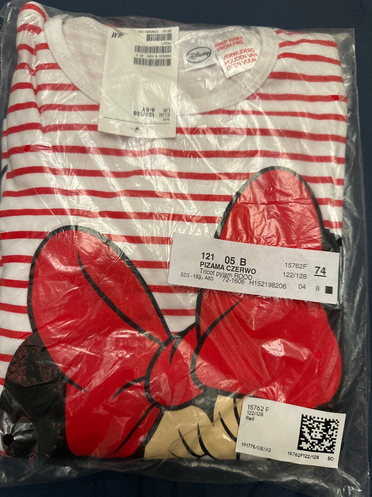 Nieuwe Minnie Mouse pyjama H&M maat 122/128 (6-8 jaar), Kinderen en Baby's, Kinderkleding | Maat 122, Ophalen of Verzenden, Nieuw