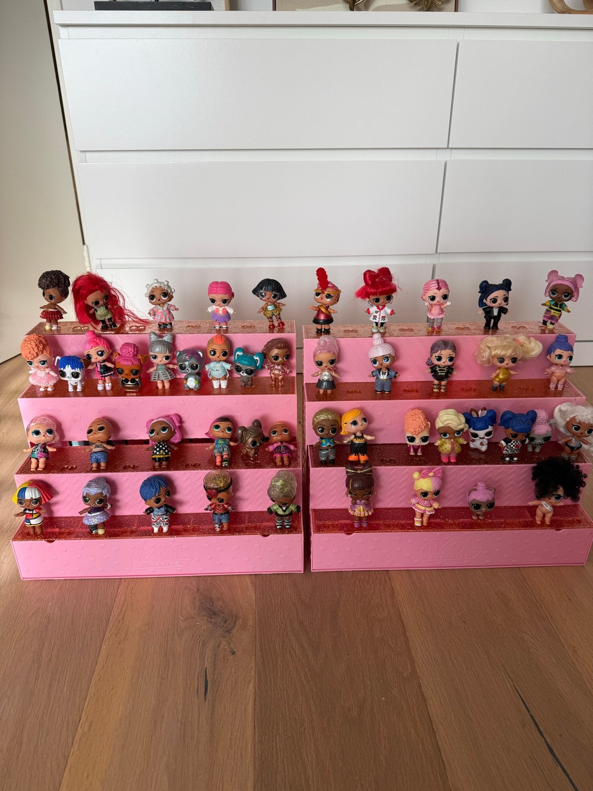 LOL Surprise poppetjes met opberg display/speelhuis, Ophalen of Verzenden, Gebruikt, Overige typen