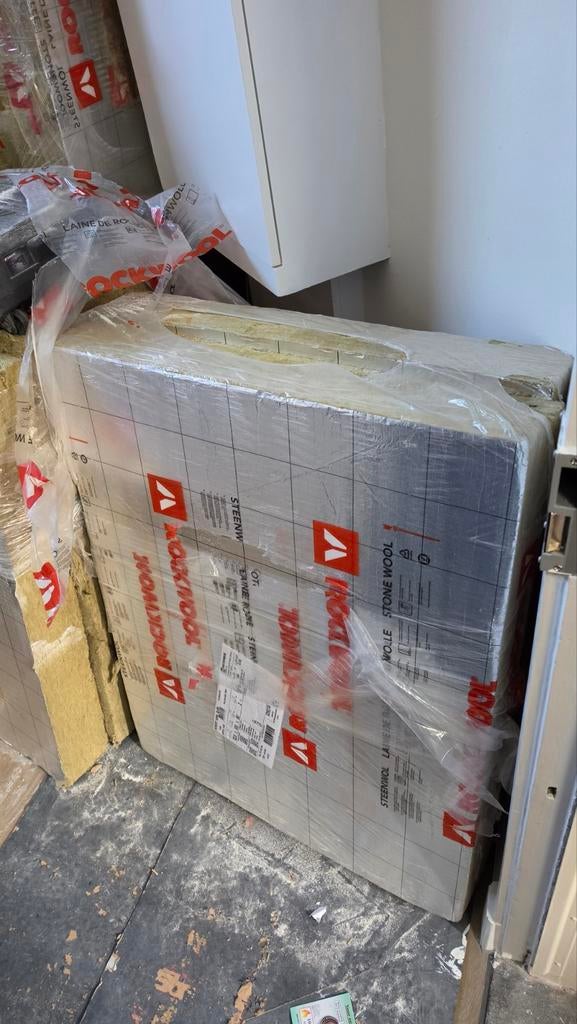 Rockwool steenwol platen, Doe-het-zelf en Verbouw, Isolatie en Afdichting, Ophalen of Verzenden, Steenwol, 4 tot 8 cm, Minder dan 5 m²