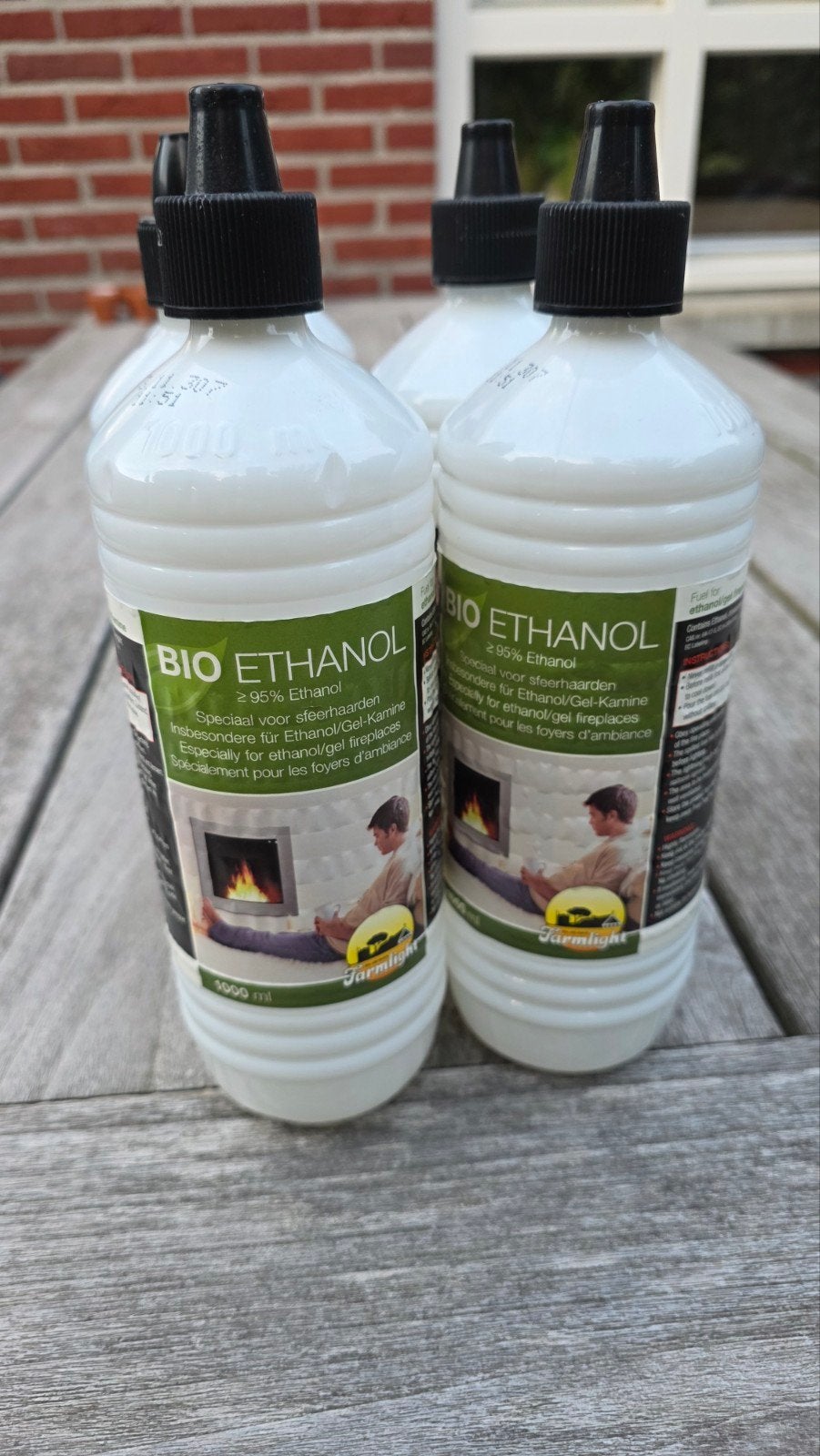 Bio Ethanol voor sfeerhaarden - 5 flessen van 1000 ml, Ophalen, Nieuw, Overige soorten