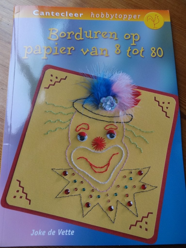 boek Joke de Vette- Borduren op papier van 8 tot 80 *nieuw*, Hobby en Vrije tijd, Ophalen of Verzenden, Nieuw, Overige thema's