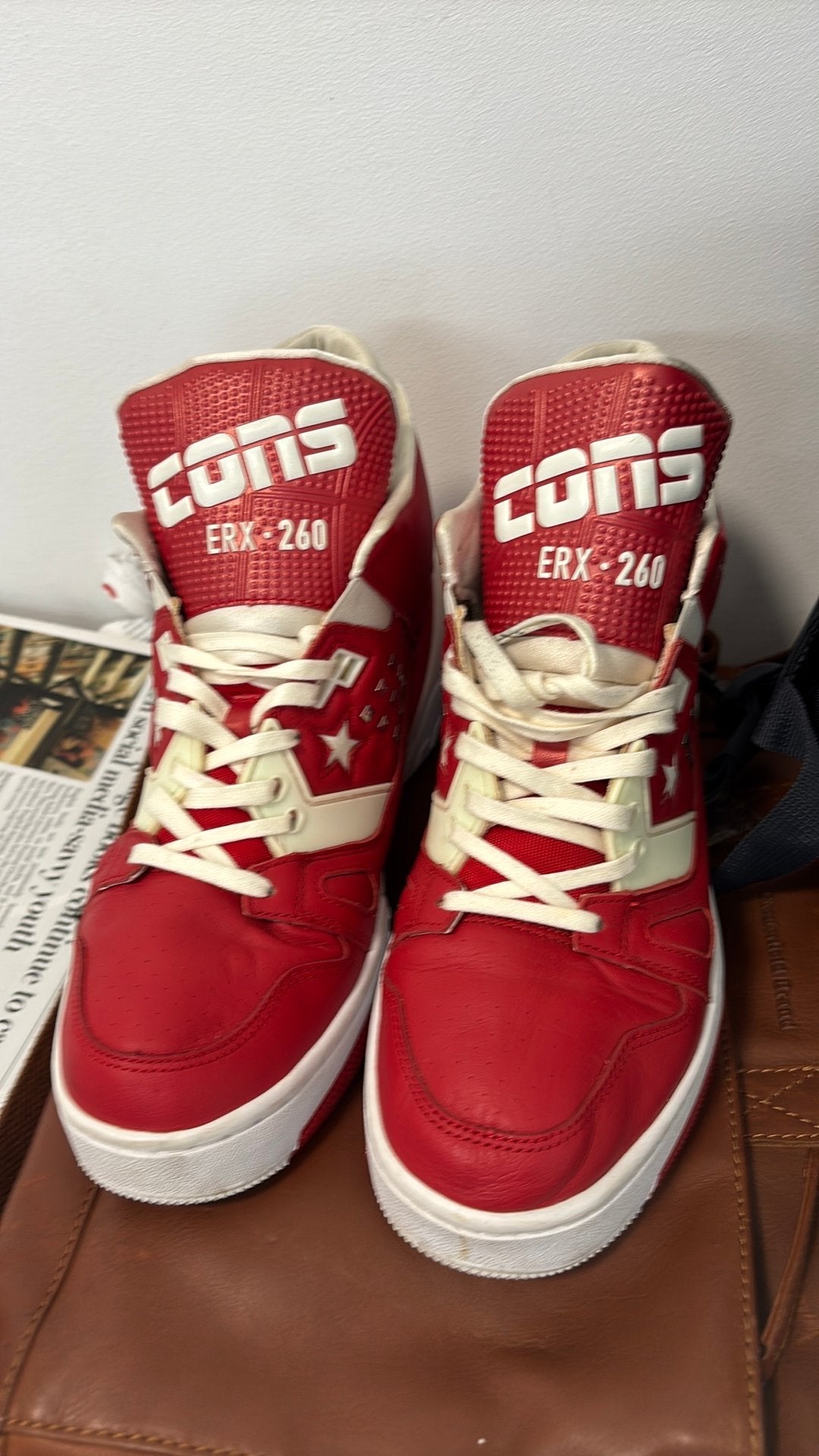 ERX-260 Just x ERX-260 Converse Mid 'Metal Red' 163800C 42,5, Ophalen of Verzenden, Gedragen, Rood, Sneakers of Gympen